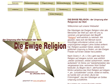Tablet Screenshot of ewige-religion.info